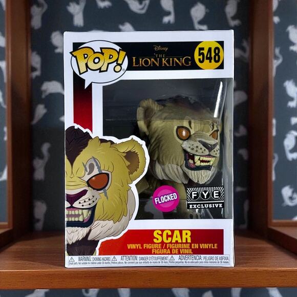 Funko Pop Unopened Scar 548 The Lion King Flocked FYE Exclusive Vinyl Figure - Picture 1 of 6